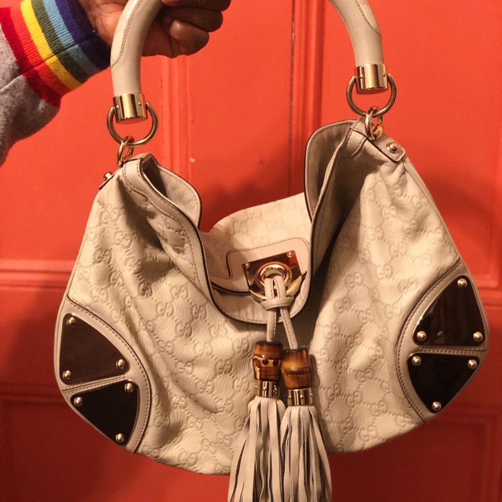 White Gucci Hobo Bag